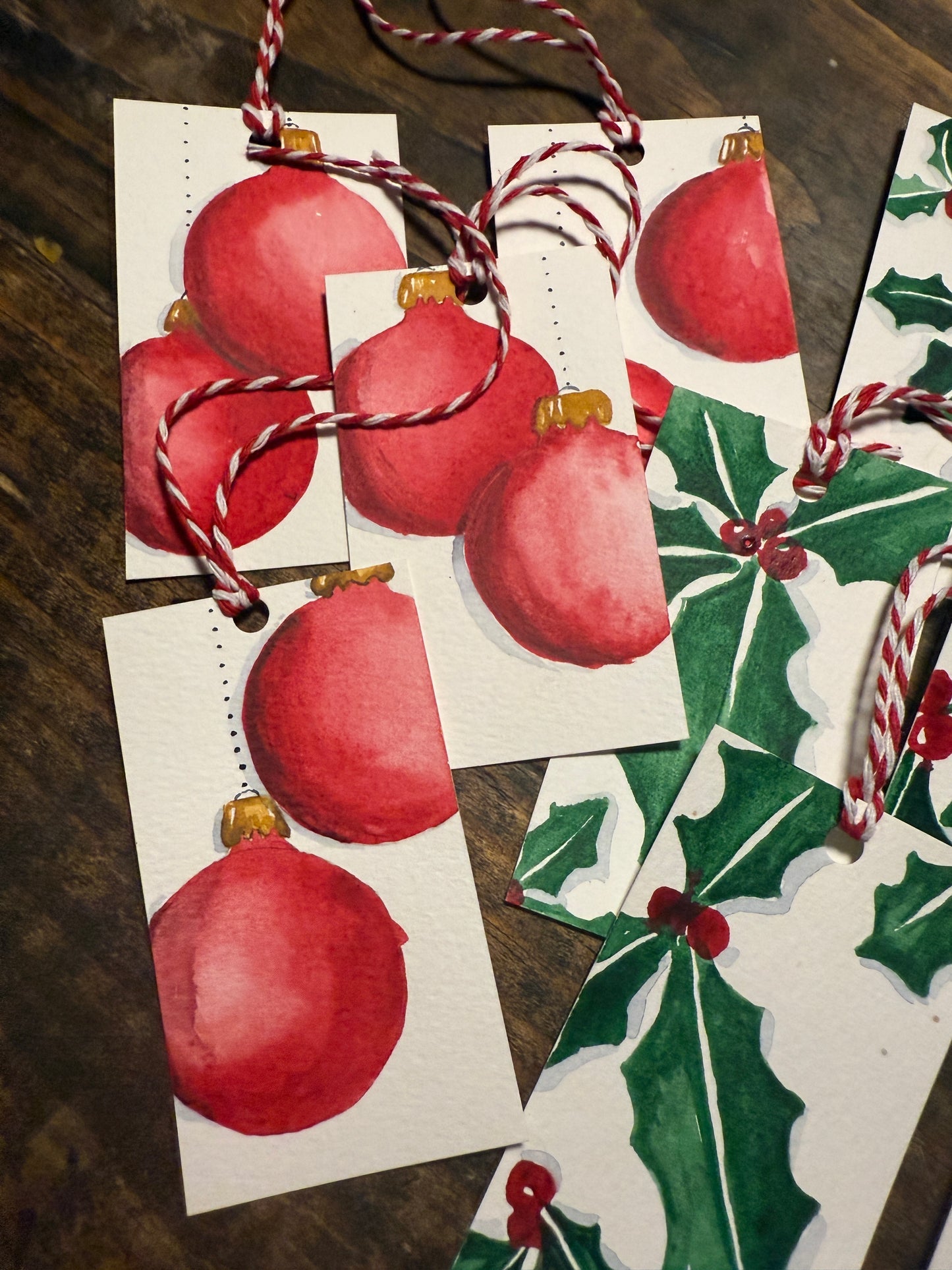 Candy Cane Christmas Tags