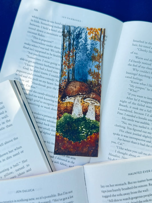 Fall Mushroom Bookmark