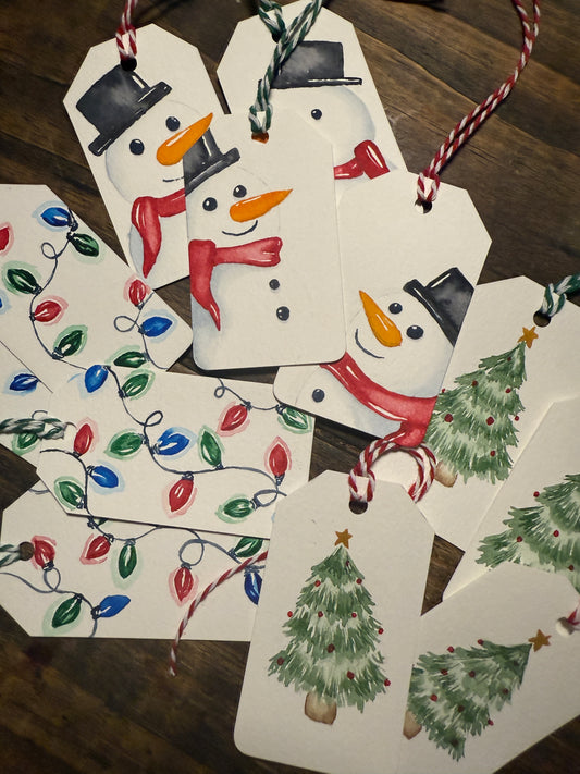 Snowman Christmas Gift Tags