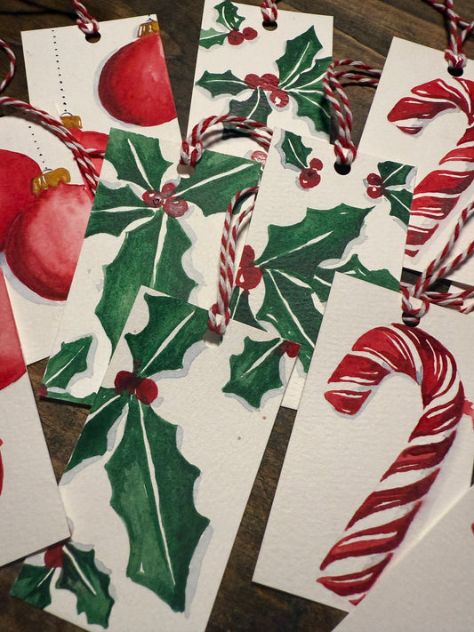 Candy Cane Christmas Tags