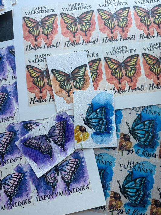 Bugs & Kisses Kids Valentine Cards