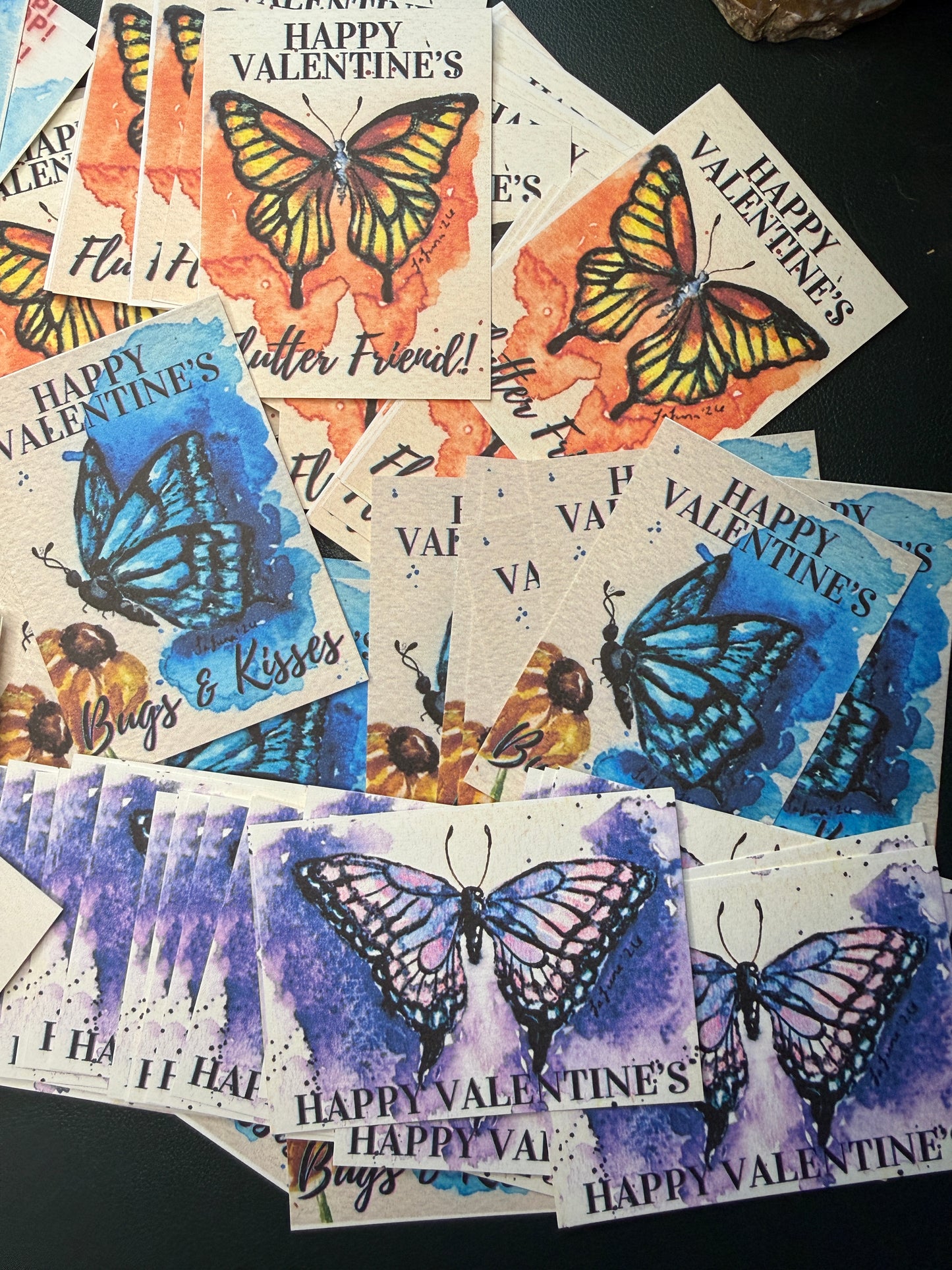 Bugs & Kisses Kids Valentine Cards