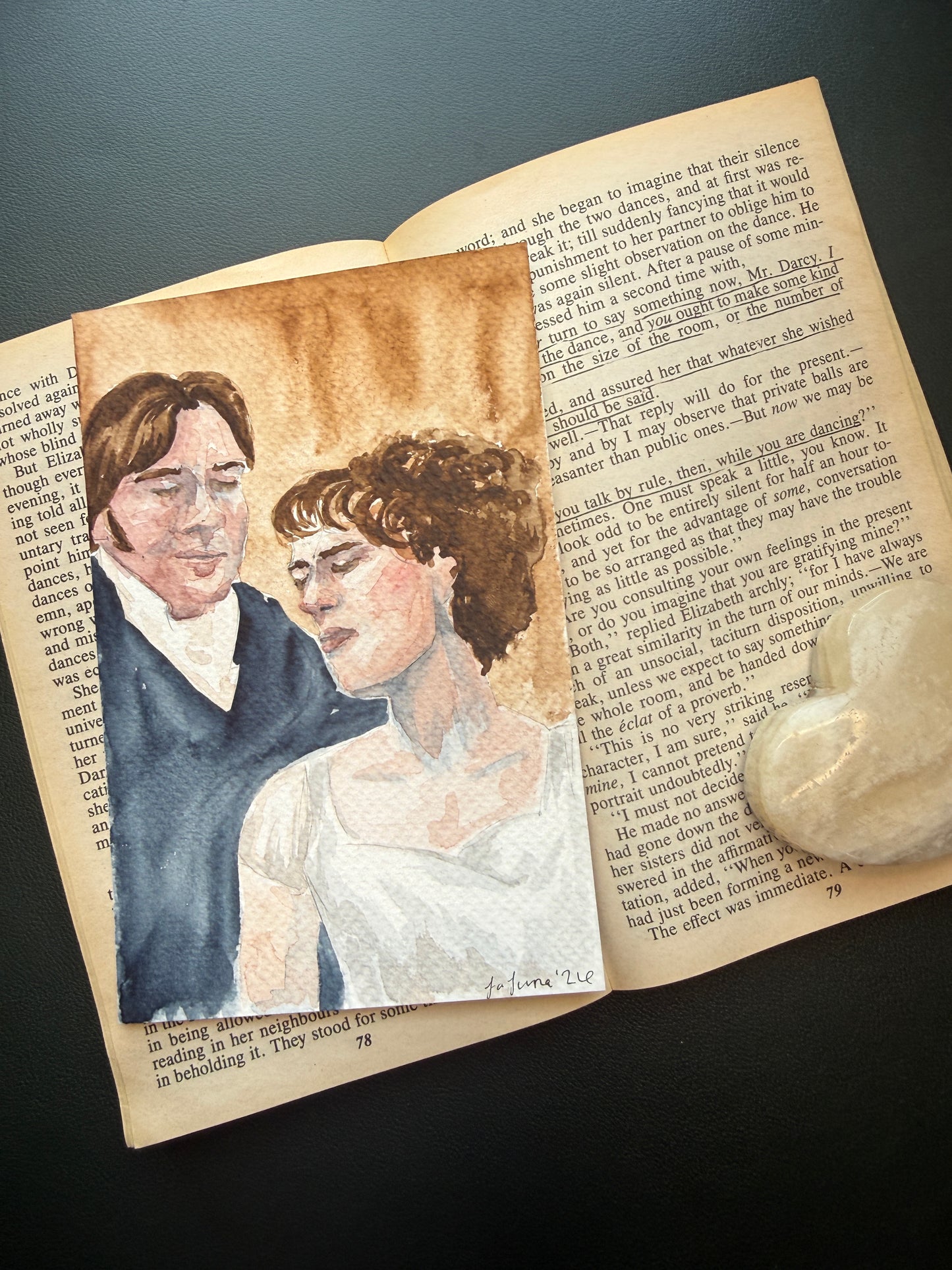 Dance of Stubbornness Original Watercolor Card