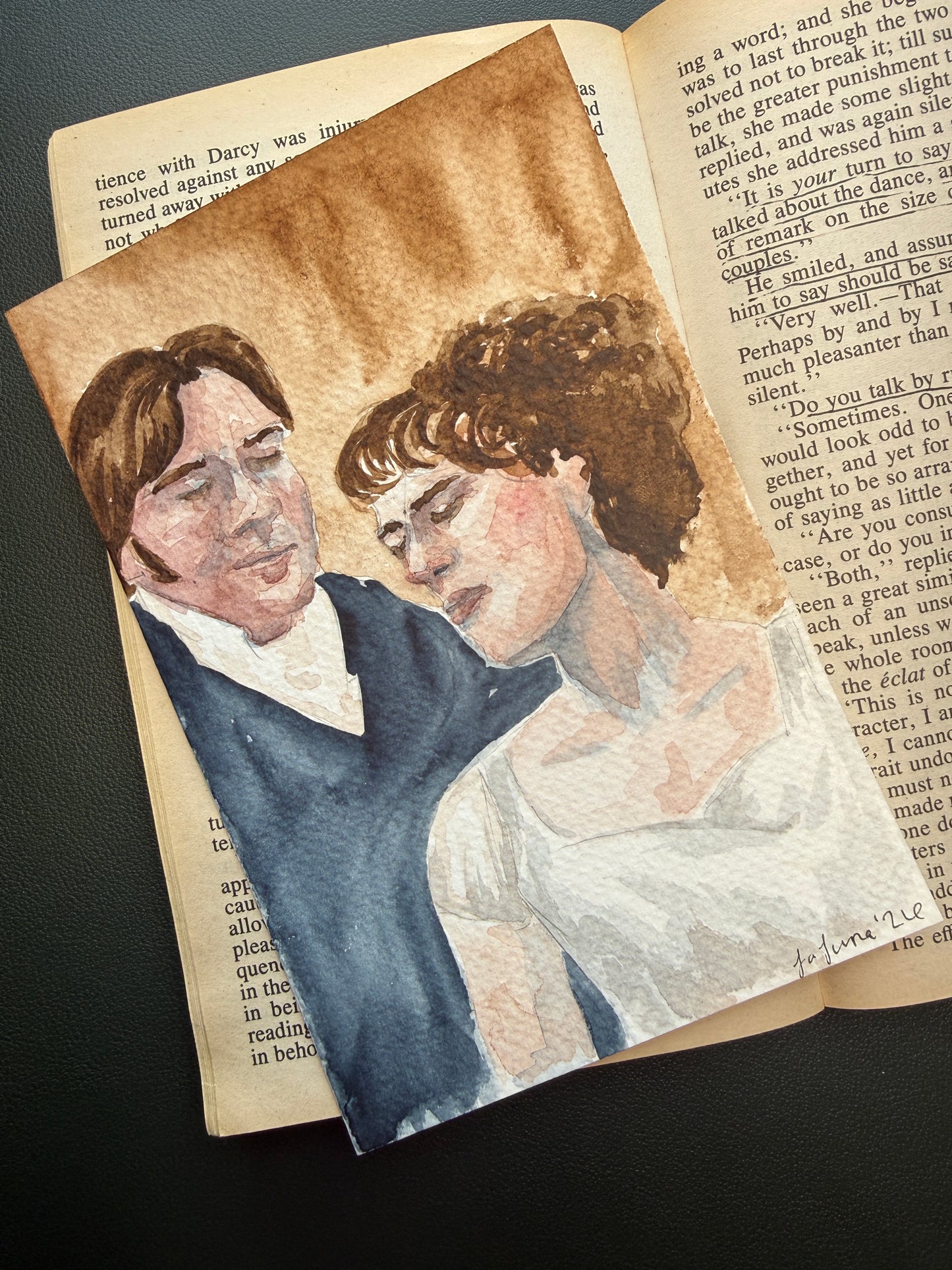 Dance of Stubbornness Original Watercolor Card