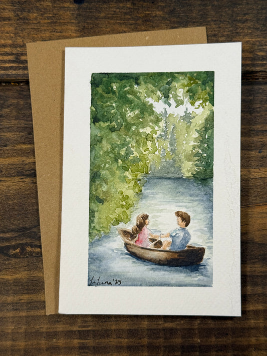 Lover's Lake Original Watercolor