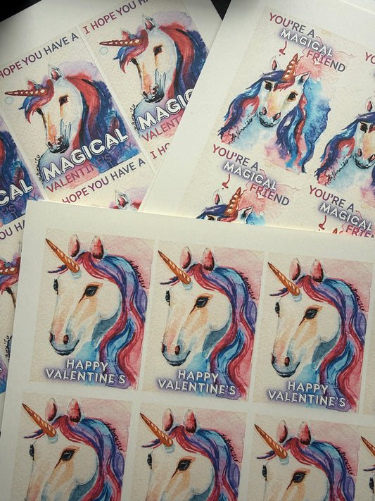 Magical Friends Kids Class Valentines